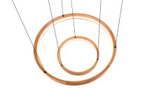 TRIO 355039130 LYNWOOD závěsné svítidlo D600mm SMD LED 37W/4300lm 3000K dřevo, switchdimmer