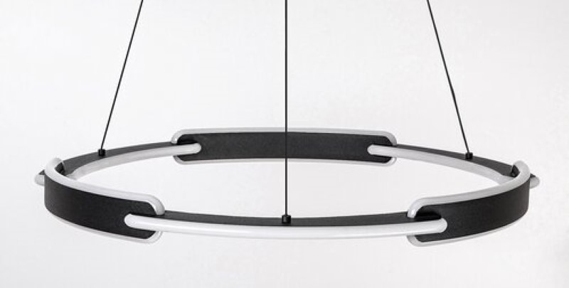 RABALUX 72229 Sindri závesné svietidlo D600mm LED 45W/3200lm 3000+4000K čierna, biela, DIP switch