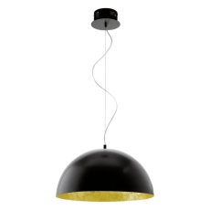 Eglo VINTAGE 94228 Závesné svietidlo GAETANO LED čierne/zlaté 24W=2210lm