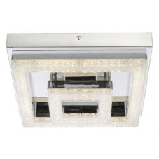 GLOBO 49246-16 FOGO stropní svítidlo LED 16W/1150lm 4000K chrom, krištálový efekt