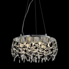 LUXERA 46121 AMATO závěsné svítidlo 400 mm 6xG9 / 7W LED, chrom