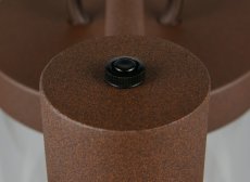 TRIO 404160324 SAMBESI vonkajšie stojanové svietidlo/stĺpik so senzorom V2400mm 3xE27 IP44 hrdzavá