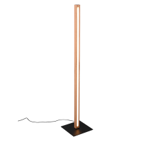 TRIO 426410130 BELLARI dotyková stojací lampa LED 20W/2300lm 3000K přírodní dřevo
