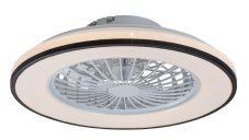 RABALUX 71331 Dalfon2 stropní svítidlo s ventilátorem D485mm LED 48W/2800lm 3000-6500K černá, stmívatelné, dálkový ovladač, starlight efekt