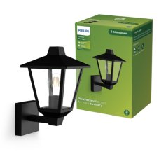 Philips 8720169351394 Kinno venkovní nástěnné svítidlo 1xE27 IP44 černá