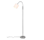 TRIO R46331001 TOMMY stojacia lampa D200mm 1xE14 matný nikel, biela