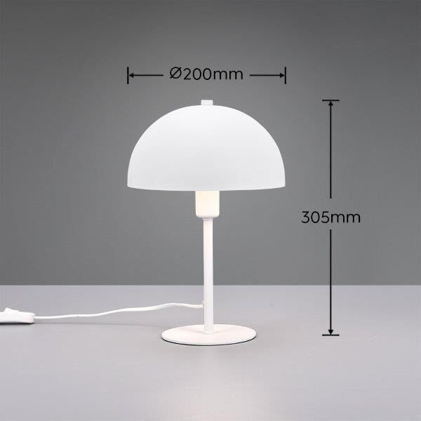 TRIO 506200131 NOLA stolní lampička 1xE14 V305mm bílá matná