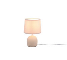 TRIO R50802644 MALU stolová lampička D160mm 1xE14 béžová