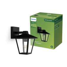 Philips 8720169351370 Kinno venkovní nástěnné svítidlo 1xE27 IP44 černá