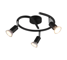 TRIO R80913932 PARIS bodové svietidlo D260mm 3xGU10 matná čierna