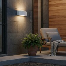 Exteriérové ​​nástěnné svítidlo Ideal lux 158822 ANDROMEDA AP1 GRIGIO 1xE27 60W šedá IP55