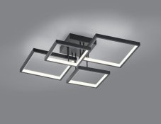 TRIO 627710432 Sorrento LED stropné svietidlo 24W/2400lm 3000K matné čierne, switchdimmer