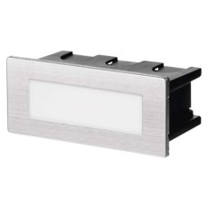ZC0108 EMOS LED orientační svítidlo, obdélník 1,5W teplá bílá IP65 nerez