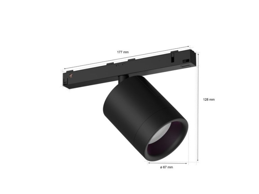 8719514407442 Philips Hue White and Color Ambiance Perifo bodové svítidlo LED - Extension 5,2W/490lm 2000-6500K+RGB černé
