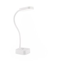Philips 8719514443815 Rock stolná dotyková lampička LED 5W/90lm 5000K USB prenosná biela
