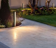 ITALUX OFL-7281-3K Grado vonkajšie stojanové svietidlo/stĺpik LED V705mm 12W/510lm 3000K IP54 čierna