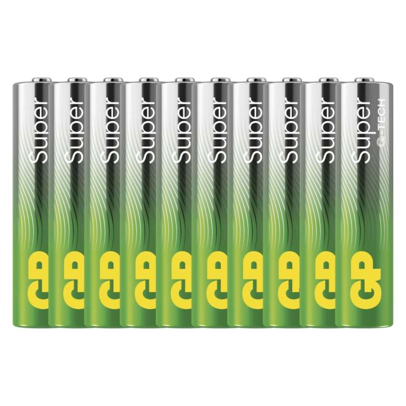 GP B0110G Alkalická batéria GP Super Alkaline LR03 (AAA), 10 ks SET-10ks