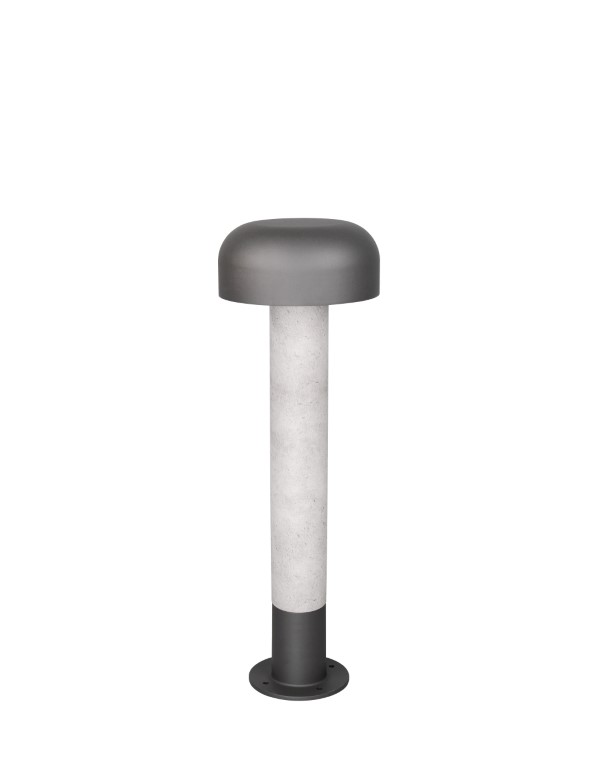 TRIO 562560178 FRASER vonkajšie stojanové svietidlo/stĺpik V540mm 1xE27 IP54 šedá, betónový vzhľad