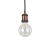 Závěsné svítidlo Ideal lux 122106 FRIDA SP1 RAME ANTICO 1xE27 60W antická měď