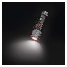 EMOS P3120 LED nabíjecí ruční svítilna 300lm Li-Ion 16340 USB-C IP43 černá, metalická šedá