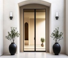 ITALUX OWL-2763 Salo vonkajšie nástenné svietidlo 1xE27 IP54 čierna, biela