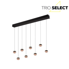 TRIO SELECT 344410832 ORBIT závěsné svítidlo SMD LED 8x8W/960lm 2300+3000+4000K černá matná, kávová, switchdimmer