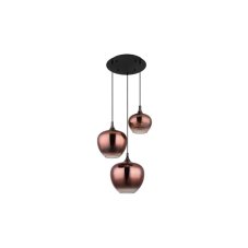 GLOBO 15548-3HG MAXY závěsné svítidlo D480mm 3xE27 černá, měděná