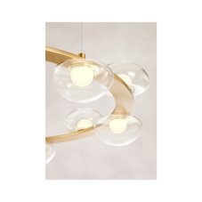 REDO 01-3251 SINCLAIR závěsné svítidlo D890mm LED 74,4W/5885lm 3000K IP21 zlatá, TRIAC