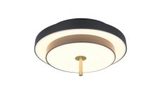 TRIO 640210180 KEATON stropné svietidlo D400mm SMD LED 34,5W/4000lm 2300+3000+4000K čierna, zlatá, switchdimmer