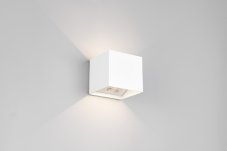 TRIO Reality R24169631 GENIE vonkajšie nástenné svietidlo efektné SMD LED 2x1W/150lm 3000K IP44 biela matná