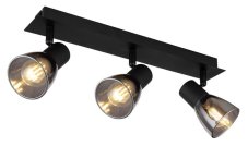 GLOBO 54307-3 CLAUDE stropní bodové svítidlo/spot 3xE14 černá matná, kouřová