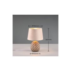 TRIO Reality R51531044 ARIANA stolná lampička V270mm 1xE14 béžová