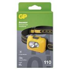 GP P8582 LED čelovka 110lm 3× AAA IP43 žluto-šedá