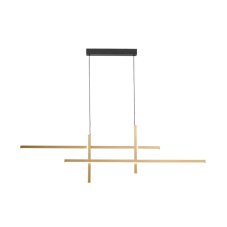 LED závesné svietidlo 1600 lm 3000+4000+6000K zlaté Zuma Line EDGE 22008P-BK/GD