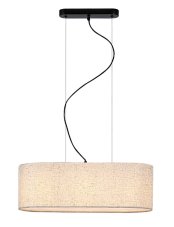 RABALUX 72251 Narmin závesné svietidlo 3xE27 matná čierna, béžová