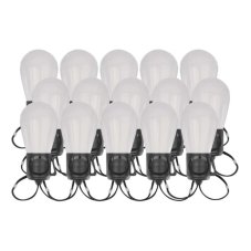 EMOS ZIW17FR GoSmart LED svetelný reťazec – 15× párty žiarovky, 15 m, vonkajšie aj vnútorné, RGB, WiFi