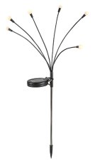 Solárne svietidlo dekoračné LED 3000K čierna IP44 Rabalux Tavira 77043