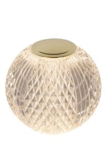 LUCIDE 13599/01/60 CINTRA dotyková stolní lampička V87mm LED 1,5W/95lm 2700K mosazná, průhledná, nabíjecí baterie, 3StepDIM