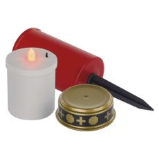 EMOS DCCV22 hrobová sviečka 1 LED V25cm 0,06W vintage, IP44, 2xAA excl.