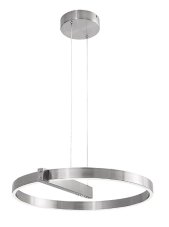 RABALUX 72222 Thrac závesné svietidlo D600mm LED 34W/1700lm 4000K kartáčovaný hliník, biela, ON/OFF