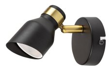 RABALUX 73047 Lilou nástenné bodové svietidlo/spot 1xGU10 matná čierna, zlatá