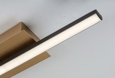 RABALUX 71397 Demir stropné svietidlo LED 8W/840lm 4000K čierna, zlatá, biela
