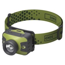 EMOS P3539 LED čelovka 330lm 3× AAA IP43 zeleno-černá