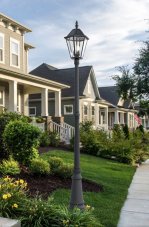 LUTEC 6951301189 LONDON solární svítidlo / zahradní sloupek 3xE12 6W IP44 černá matná