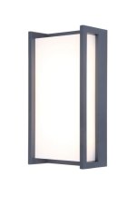 LUTEC 5193001118 QUBO nástenné LED svietidlo 17,3W 3000K IP54 tmavá šedá