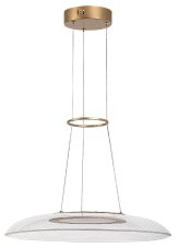 RABALUX 72411 Zofrael závesné svietidlo D500mm LED 24W/2900/1850lm 3000K zlatá, priehľadná