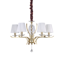 Závěsné svítidlo / Luster Ideal lux 197722 PEGASO SP5 Otto SATINATO 5xE14 40W