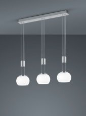 TRIO 342010307 MADISON závěsné svítidlo SMD LED 3x8W/900lm 3000K matný nikl, bílá, switchdimmer