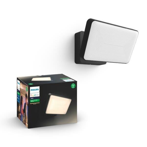 Philips Hue White 8719514382763 Welcome Exteriérový Reflektor LED 28W/2300lm 2700K IP44 čierna