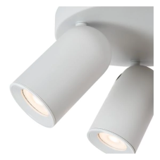 LUCIDE 13958/13/31 PUNCH stropné bodové svietidlo/spot D210mm 3xGU10 biela